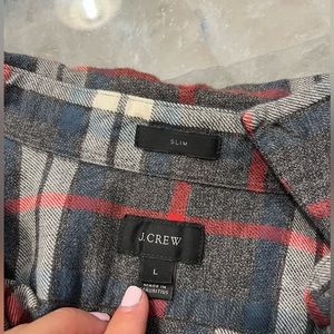 Mens J Crew flannel size L